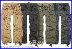 Surplus Premium Vintage Trousers Army Cargo Pants Mens Work Combats Woodland