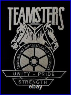 Teamsters International Brotherhood Wool/Leather Black Jacket Rare J Hoffa Era