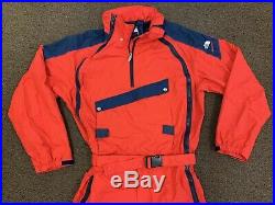 The North Face Extreme Ski Suit Vintage Red One Piece Mens Large Retro Winter