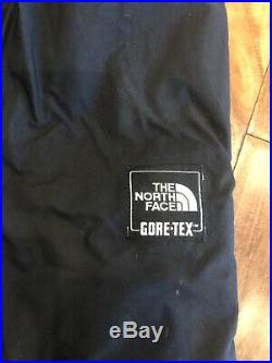The North Face Gore-Tex Mens Full Zip Ski Snow Board Pants Black Size Large Vtg