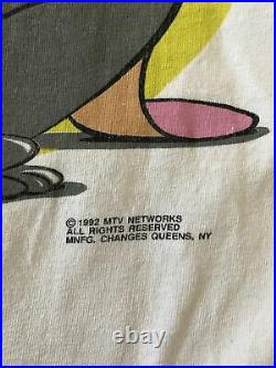 The Ren & Stimpy Show -1992 MTV Nicktoons Changes T Shirt XL vtg