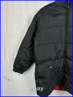 Timberland spellout insulated black puffer coat