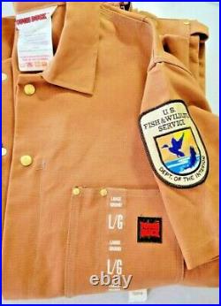 Tough Duck Large Coveralls with Official US Fish Wildlife Service Patch BRAND NEW
