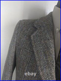 True Vintage Dunne & Co. Harris Tweed Wool Sport Coat 3 Btn Fit 41-42 Reg