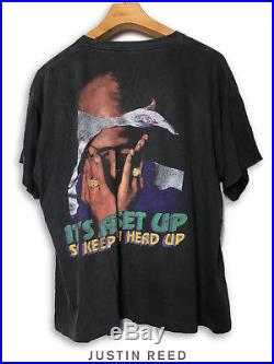 Tupac 2pac Vintage Hip Hop T Shirt It's a set up so keep ya head up
