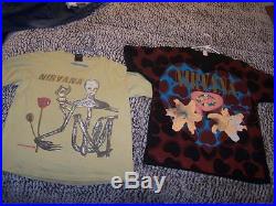 Two Vintage 1993 NIRVANA Concert T-Shirts INCESTICIDE & Heart Shaped Box Size XL