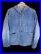 US NAVY Shawl Collar Denim Coverall Old Clothes Vintage 40’s Men’s Jacket Rare