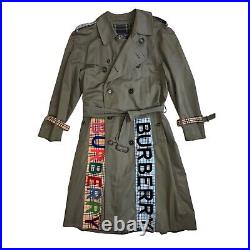 Upcycled Vintage Burberry Trench Coat by Cashmere Pop Size L Unisex