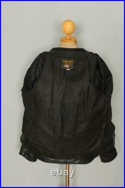VANSON Cafe Racer Motorcycle Biker Leather Jacket Size 36/38