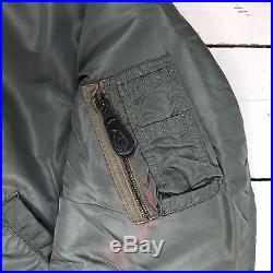 Very Rare Ww2 Wwii Vtg Vintage Usaf Dobbs Industry Inc Ma-1 Flight Jacket