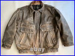 VETEMENTS TRIUM SPORT Bombardier Aerospace Leather Jacket Size L Made In Canada