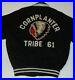 VINTAGE 1950s’CORNPLANTERS TRIBE’ COTTON ATHLETIC JACKET! INDIAN PATCHES! MED