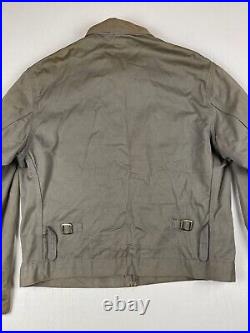 VINTAGE 1950s Flannel Lined Workwear Jacket L A3186