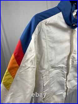 VINTAGE 1980s Hobie Rainbow Zip-Up Jacket M A3257