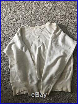 VINTAGE 50'S SWEAT SHIRT Blank Crewneck Sweatshirt A1730