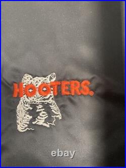 VINTAGE 80's Hooters Staff Embroidered Employee Varsity Jacket Men's Size XL