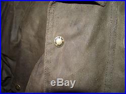 Vintage CC Filson Oil Skin Tin Cloth Jacket Mens Size 40 Made In The USA L@@k