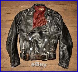 VINTAGE EXTREMELY RARE! 1950s BUCO J 31 HORSEHIDE LEATHER MOTORCYCLE JACKET