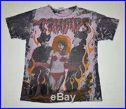 VINTAGE EXTREMELY RARE! 1980s THE CRAMPS PUNK MOSQUITOHEAD T SHIRT. HOLY GRAIL