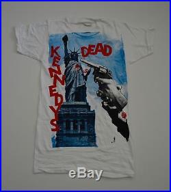 VINTAGE EXTREMELY RARE! DEADSTOCK 1980s FIFTH COLUMN DEAD KENNEDYS PUNK T-SHIRT