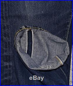 Vintage Levis 501xx Big E Selvedge Redline Hidden Rivet Denim Jeans 30 X 27 USA