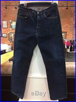 Vintage Levi Levis 501 Big E Red Line Jeans 34×32 Look! Rare! One Wash
