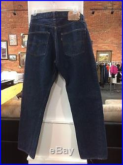 Vintage Levi Levis 501 Big E Red Line Jeans 34x32 Look! Rare! One Wash
