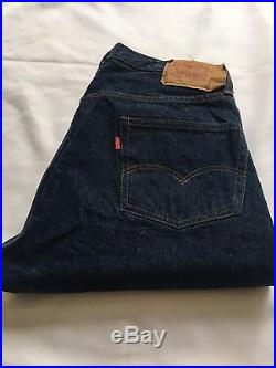 Vintage Levi's 501 Redline Jeans No Big E 35/33 Actual Excellent Condition Dark