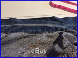 VINTAGE Levis Big E Type II 2 Selvedge Denim Blue Jean Jacket great condition