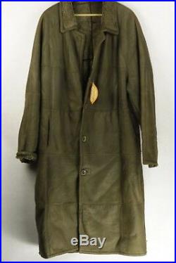 VINTAGE Mens YVES SAINT LAURENT Sheepskin LEATHER Jacket Coat XL Brown DN2RL