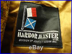 VINTAGE TRENCH COAT HARBOR MASTER MENS SIZE 38 Warm Thick Cloth Hippie Style