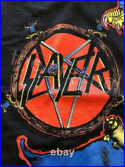 VINTAGE Unworn Slayer Spill the Blood Concert T-Shirt, 1990, Brockum Size M