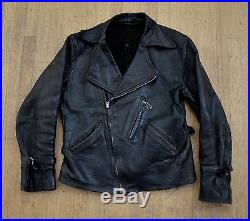 VINTAGE VERY RARE! 1930s BALL N’ CHAIN TALON HORSEHIDE LEATHER MOTORCYCLE JACKET