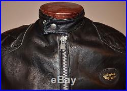 Vintage Very Rare! Mint Lewis Leathers Cafe Racer Leather Motorcycle Jacket 40