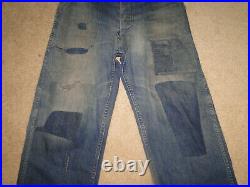VINTAGE WWll US NAVY Denim Jeans Sailor Dungaree Trouser Uniform 32 x 31