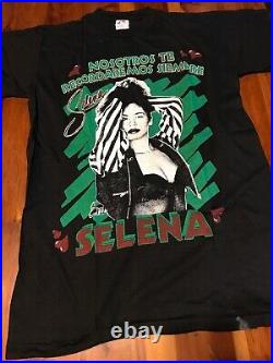 VIntage 90s Selena Quintanilla Bootleg Rap Tee T-Shirt We Miss You
