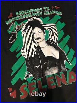 VIntage 90s Selena Quintanilla Bootleg Rap Tee T-Shirt We Miss You