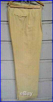 VTG 1930s 1940s Goodall Palm Beach Cloth Belt Back Summer Suit