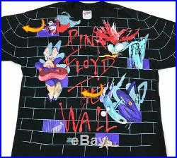 VTG 1982 Tinblue Pink Floyd The Wall All Over Print T-Shirt USA Made Men's XL