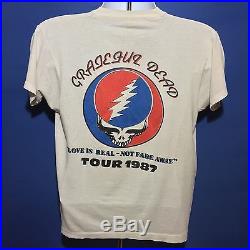 VTG 1987 Grateful Dead Rare Wisconsin Concert Tour T Shirt Alpine Valley M