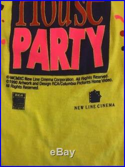 VTG 1990 House Party T-Shirt Size XL or L Movie Promo Deadstock Rap Hip Hop