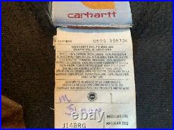 VTG (1990s) Carhartt J14BRG Burgundy Cotton Duck Work Jacket. XXL