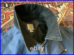 VTG (1990s) Carhartt J97DPB Deep Blue Cotton Duck Chore Jacket. 4XL Regular