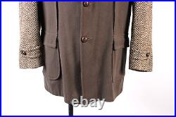 VTG 50s Rockabilly Gabardine Tweed Hollywood Coat Jacket Mens Size Large USA