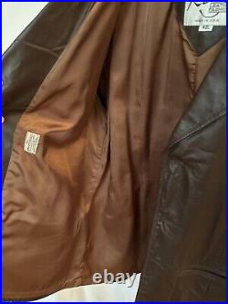 VTG 70s Remy Leather Western Style Coat Men's 42L