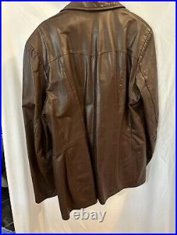 VTG 70s Remy Leather Western Style Coat Men's 42L