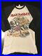 VTG 80s 1982 Iron Maiden Number Beast World Tour Baseball T-Shirt Metal Rock