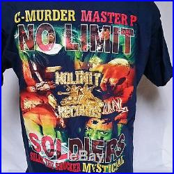 VTG 90's Master P T Shirt No Limit Rap Hip Hop Records C Murder 90s Large