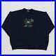 VTG 90s Chanel London Paris CC Logo Blue Embroidered Sweatshirt Men’s Large