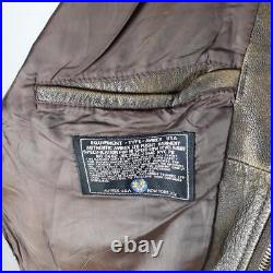 VTG AVIREX A-2 Las Vegas Lady Leather Flight Jacket Size Label Medium